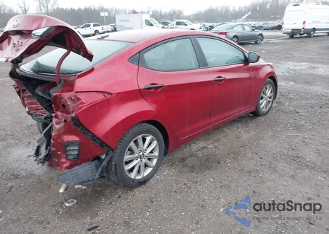 2016 Hyundai Elantra Se from USA, damaged, VIN 5NPDH4AE2GH693369